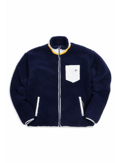Sherpa Fleece Dark Navy - Bascora