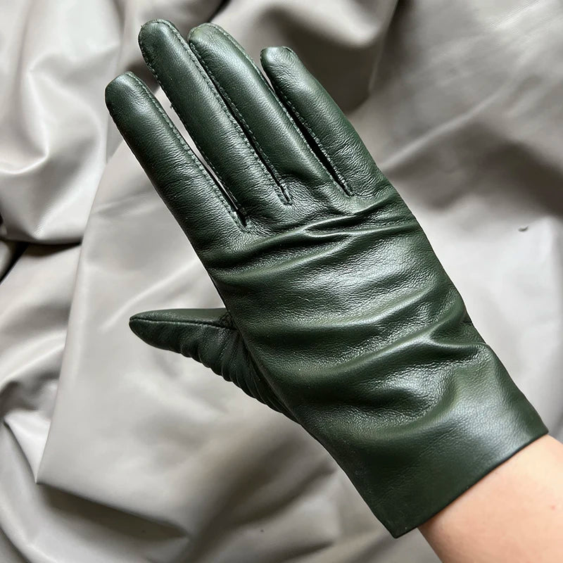 Women's Genuine Leather Gloves – Thin Lined