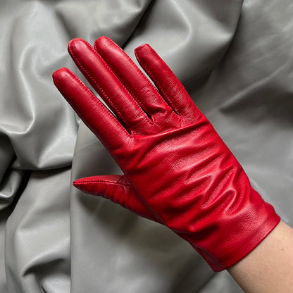 Women's Genuine Leather Gloves – Thin Lined