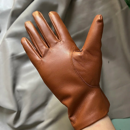 Women's Genuine Leather Gloves – Thin Lined