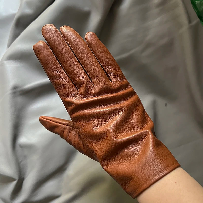 Women's Genuine Leather Gloves – Thin Lined