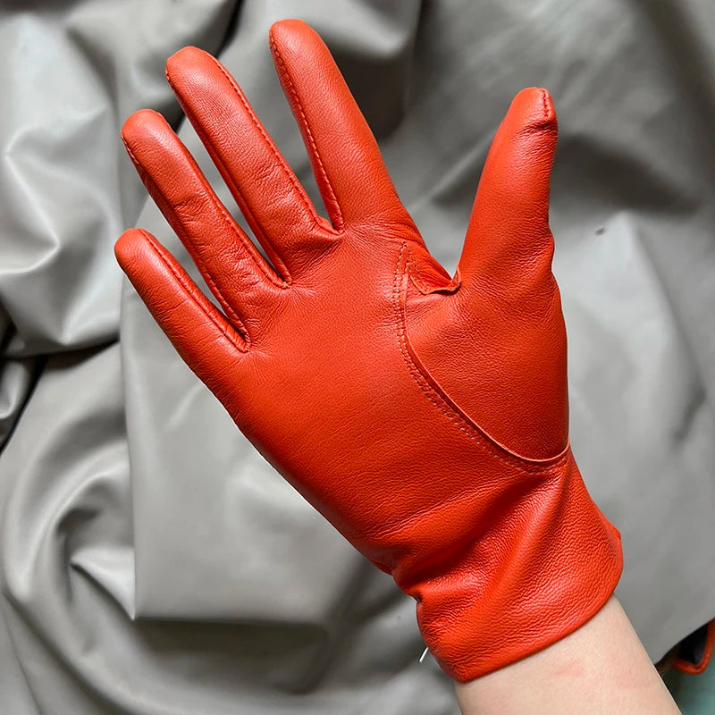 Women's Genuine Leather Gloves – Thin Lined