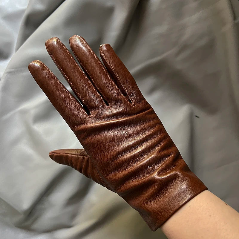 Women's Genuine Leather Gloves – Thin Lined