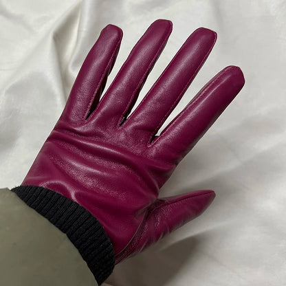 Women's Genuine Leather Gloves – Thin Lined