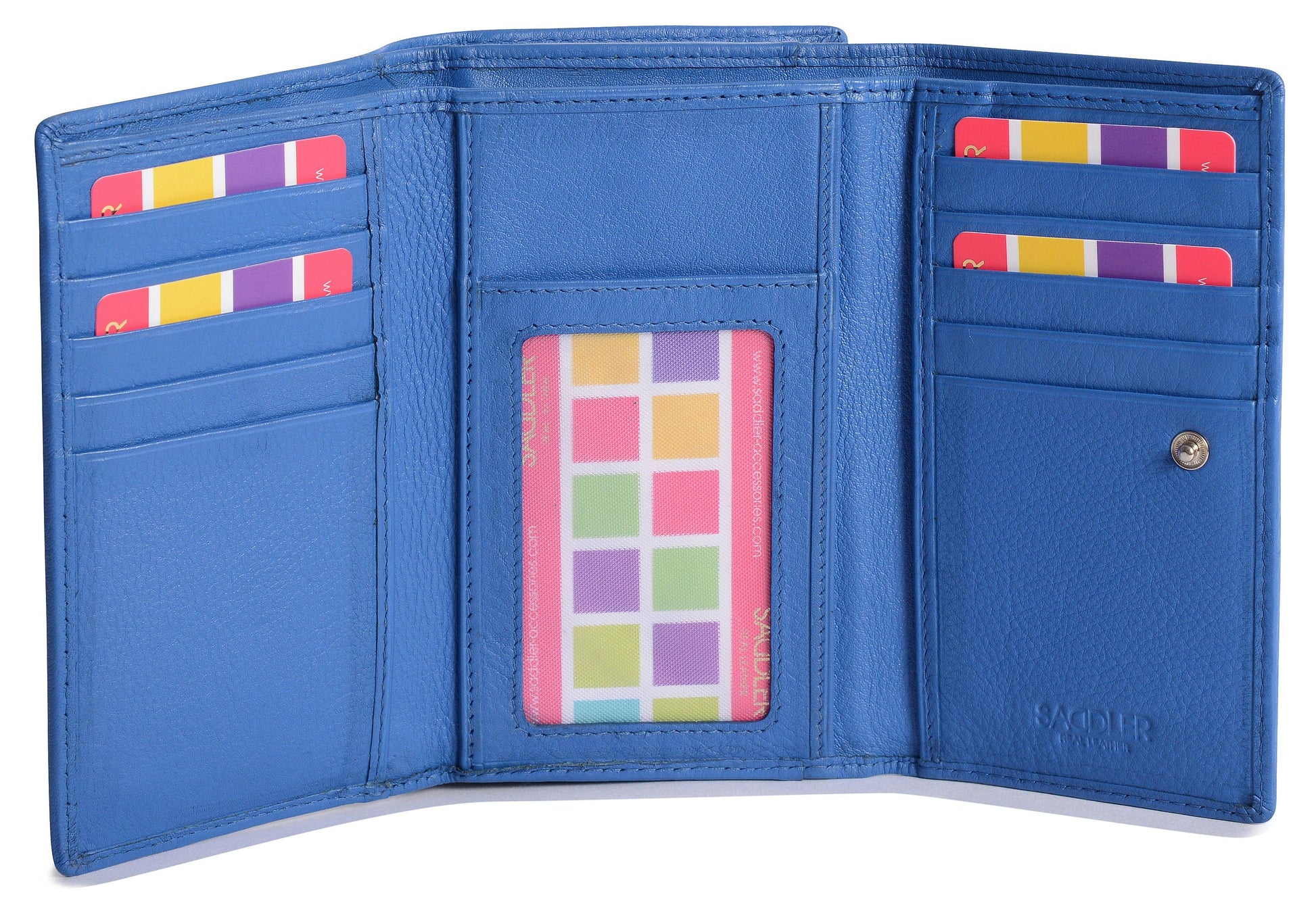 Paula RFID Leather Trifold Purse - Bascora