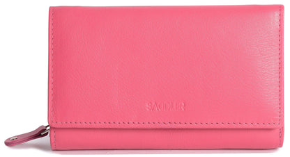 Paula RFID Leather Trifold Purse - Bascora