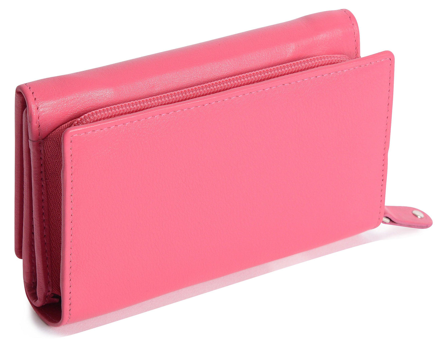 Paula RFID Leather Trifold Purse - Bascora