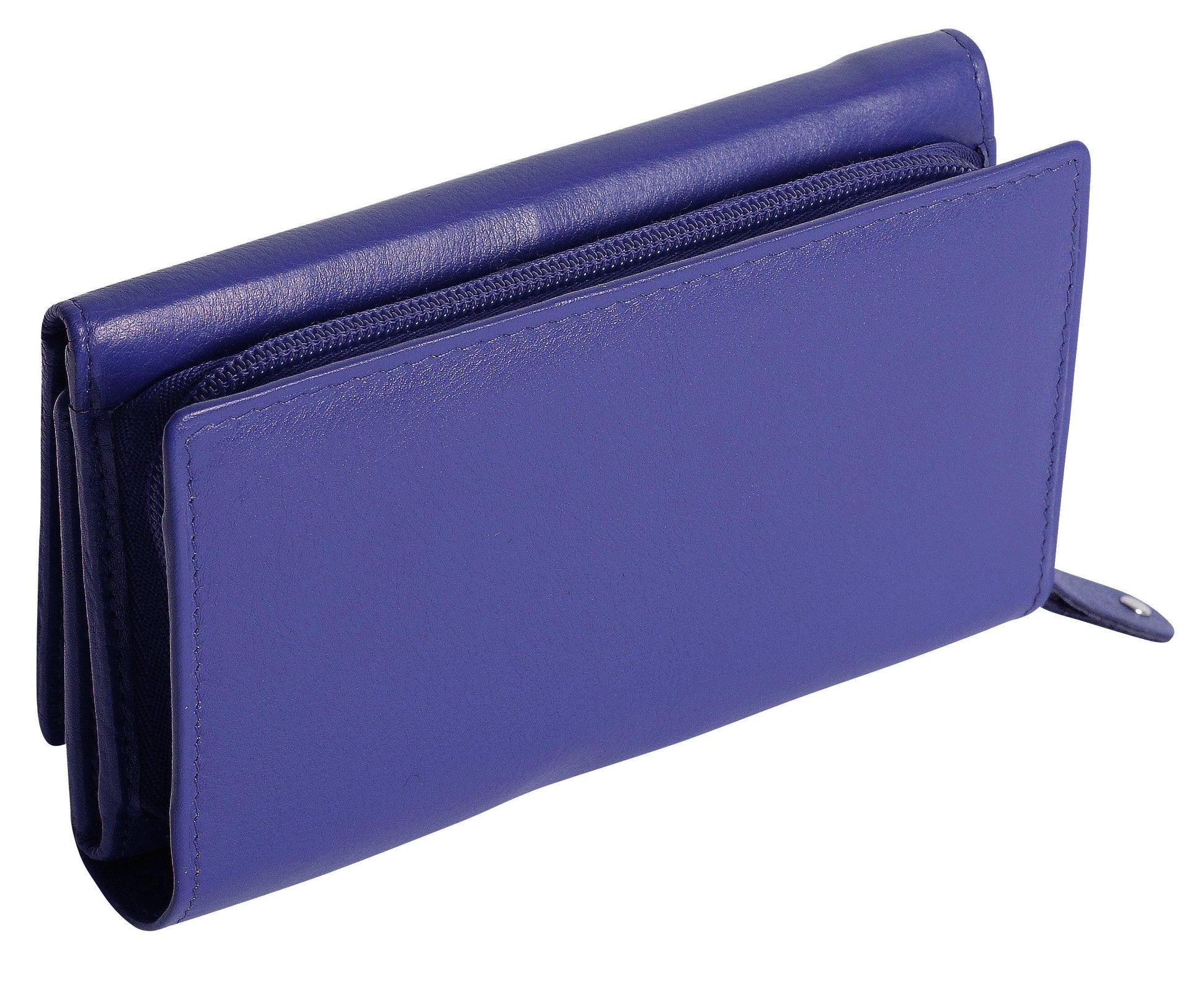 Paula RFID Leather Trifold Purse - Bascora