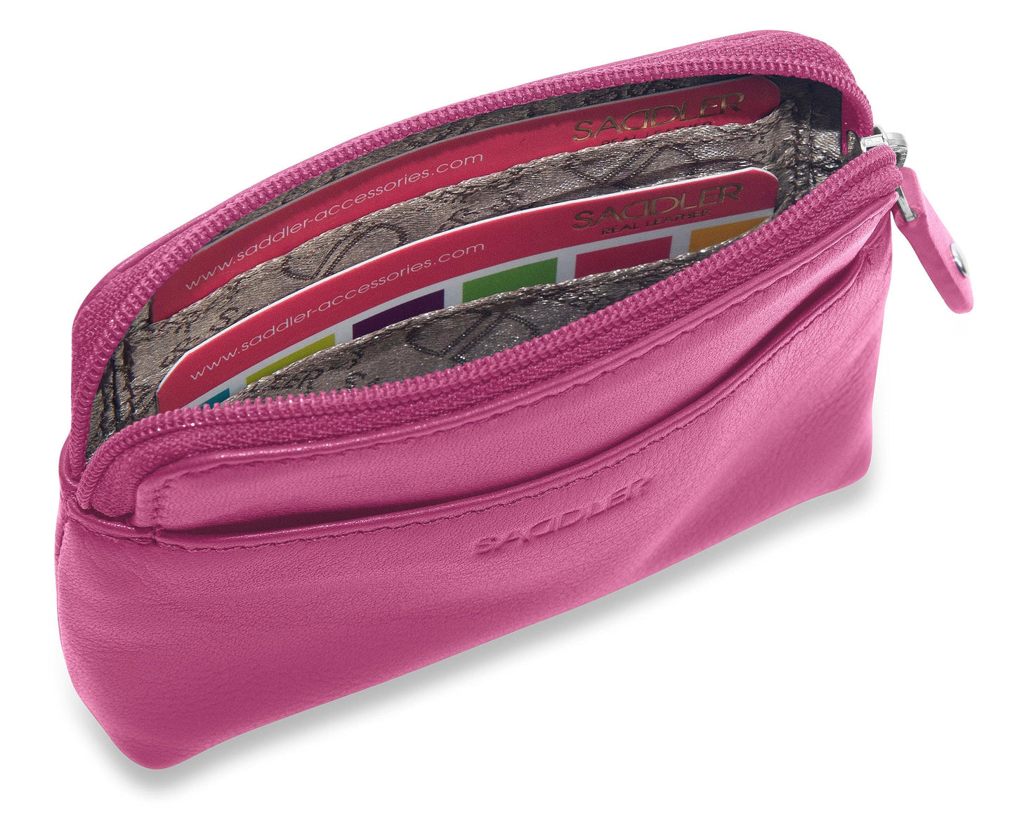 Pia RFID Leather Zip-Top Purse - Bascora