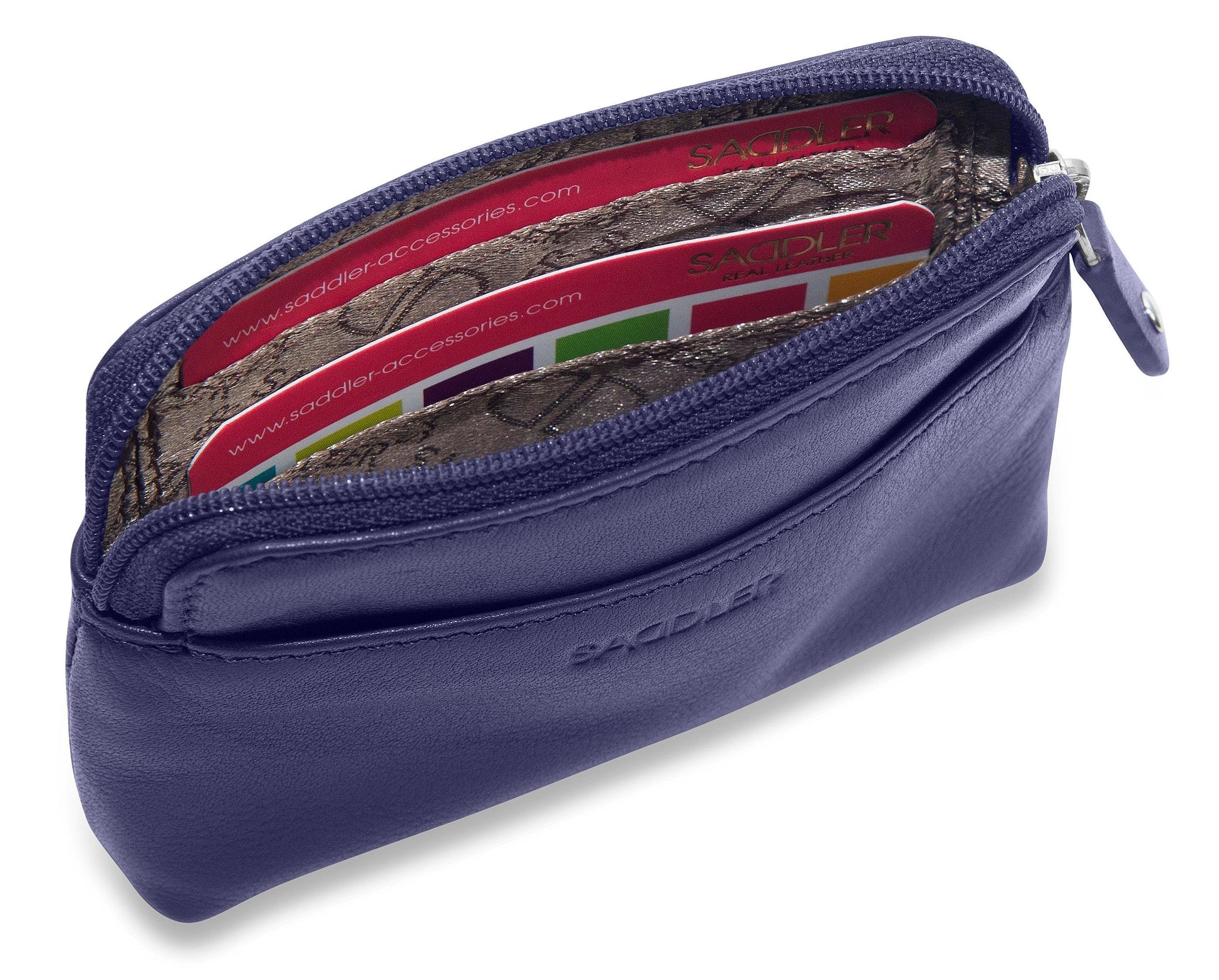 Pia RFID Leather Zip-Top Purse - Bascora