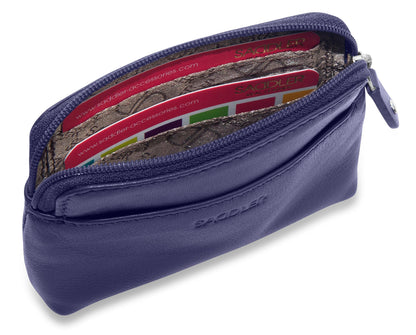 Pia RFID Leather Zip-Top Purse - Bascora