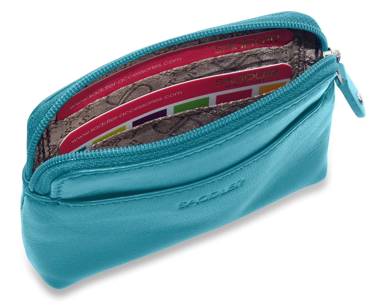 Pia RFID Leather Zip-Top Purse - Bascora