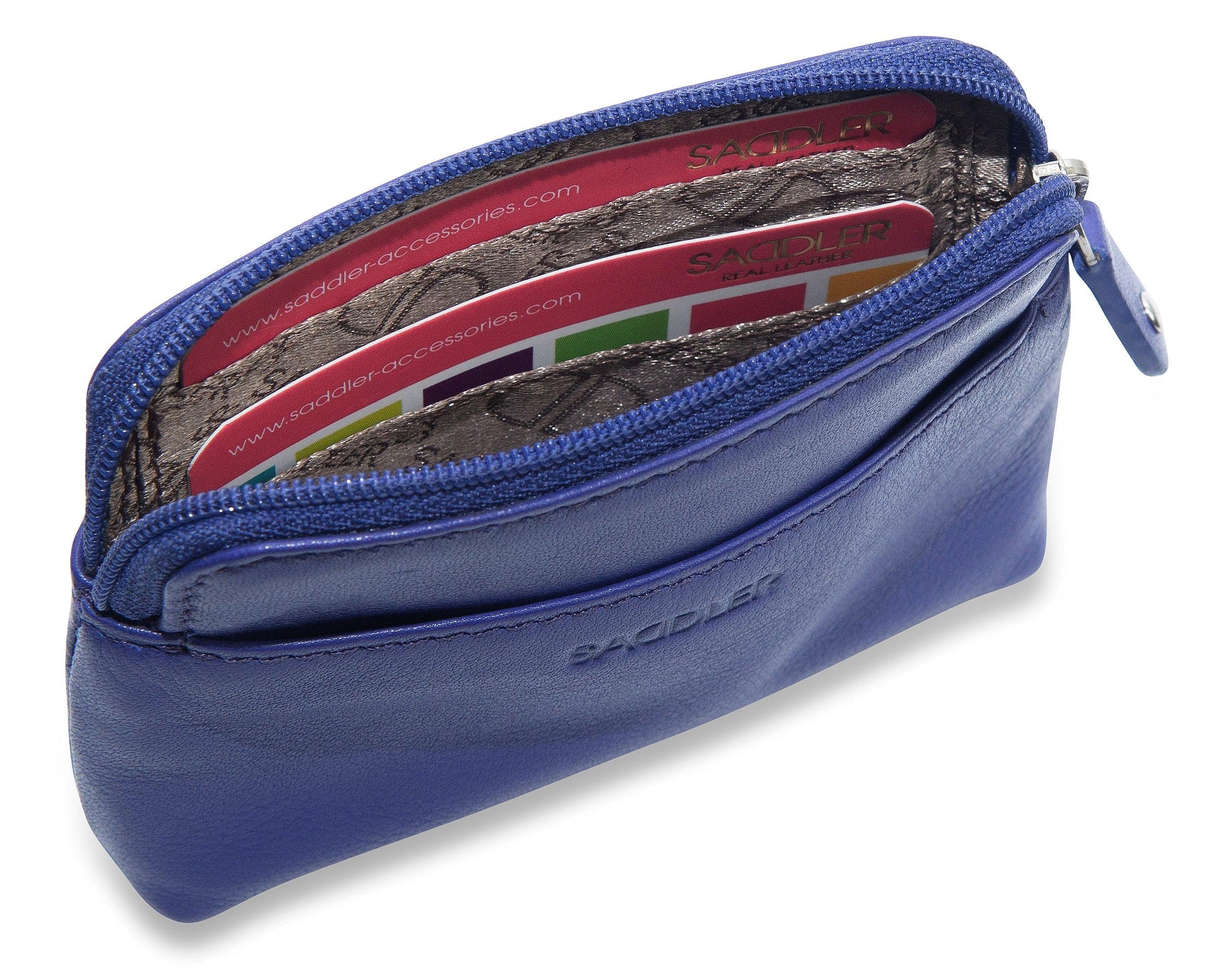 Pia RFID Leather Zip-Top Purse - Bascora