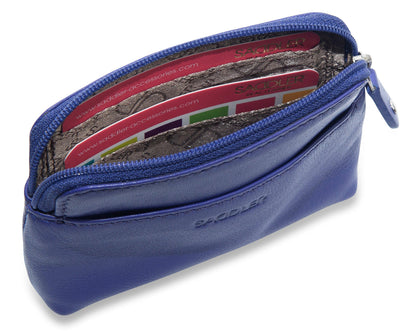 Pia RFID Leather Zip-Top Purse - Bascora