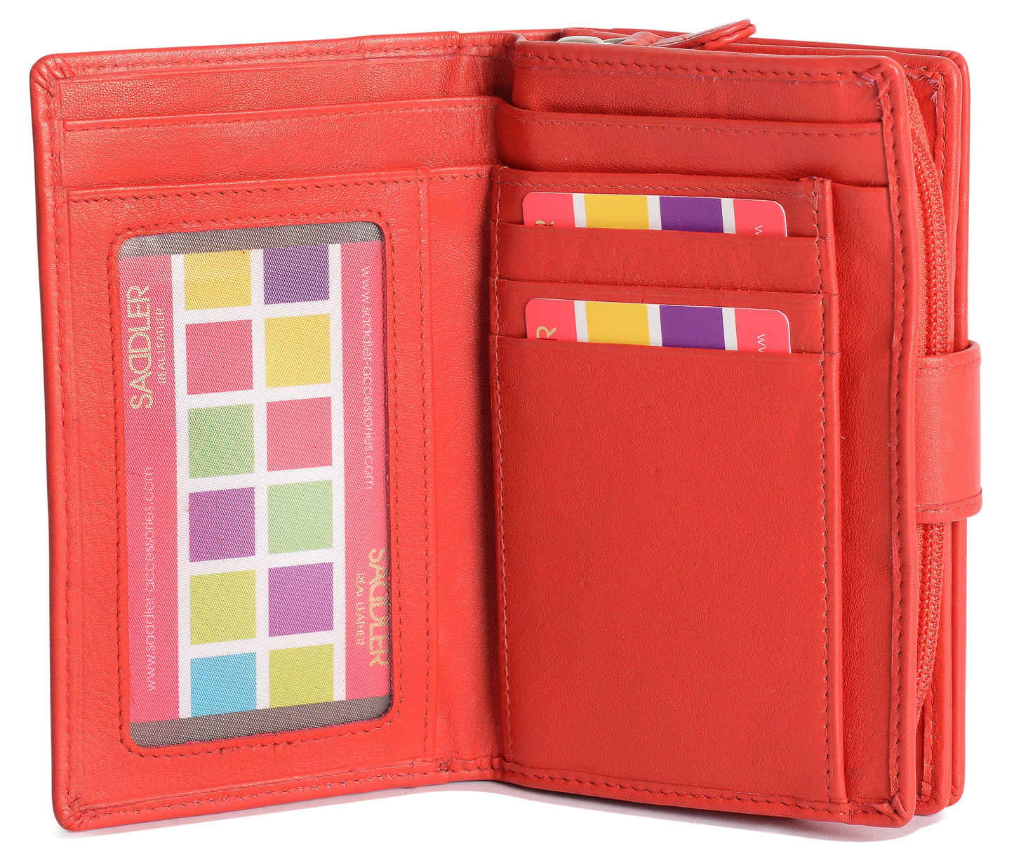 Georgie RFID Leather Double-Sided Purse - Bascora