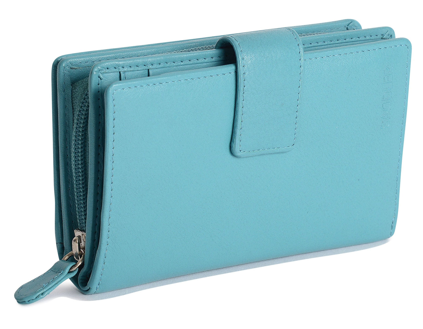 Georgie RFID Leather Double-Sided Purse - Bascora