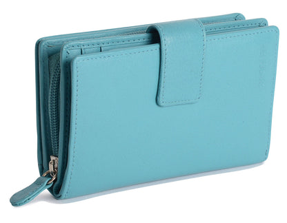 Georgie RFID Leather Double-Sided Purse - Bascora