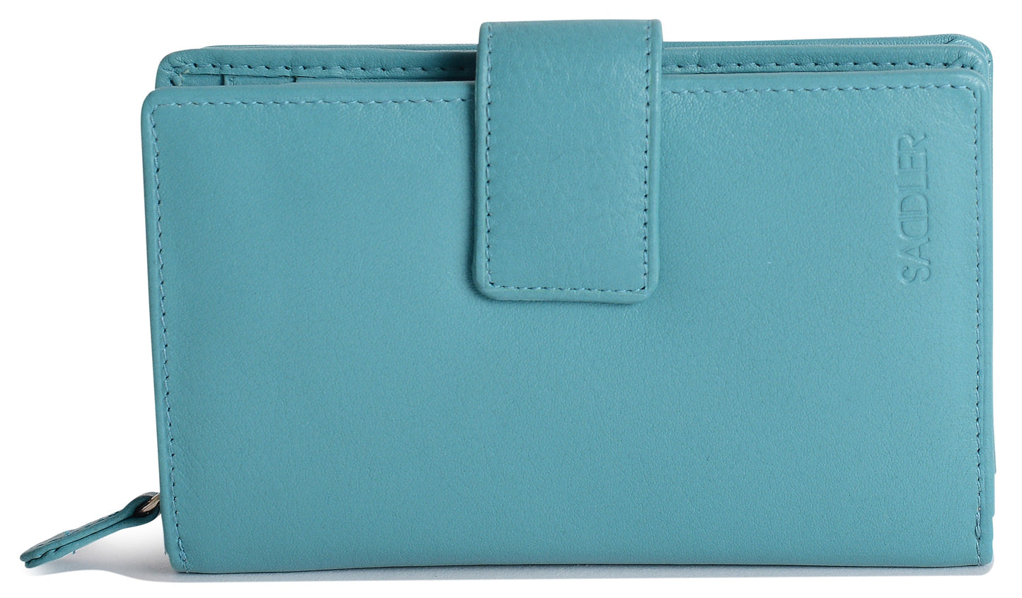 Georgie RFID Leather Double-Sided Purse - Bascora