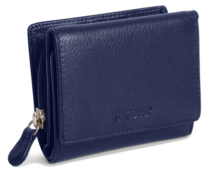 Carla RFID Leather Trifold Purse - Bascora