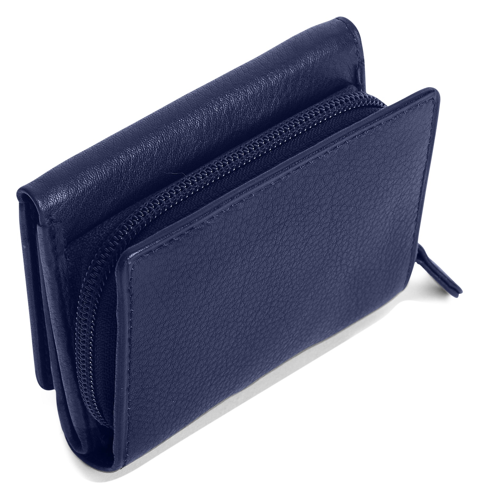 Carla RFID Leather Trifold Purse - Bascora