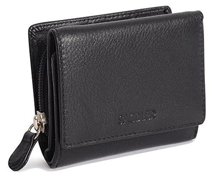 Carla RFID Leather Trifold Purse - Bascora