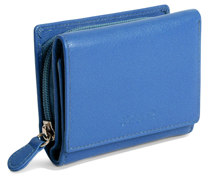 Carla RFID Leather Trifold Purse - Bascora