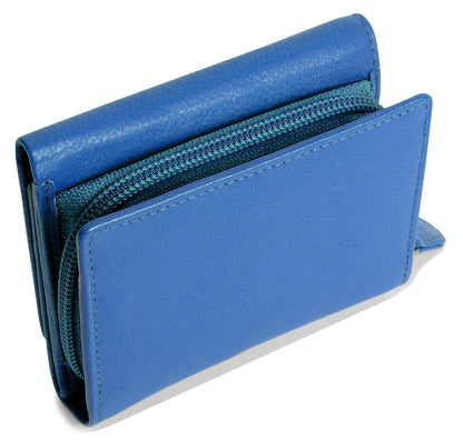 Carla RFID Leather Trifold Purse - Bascora