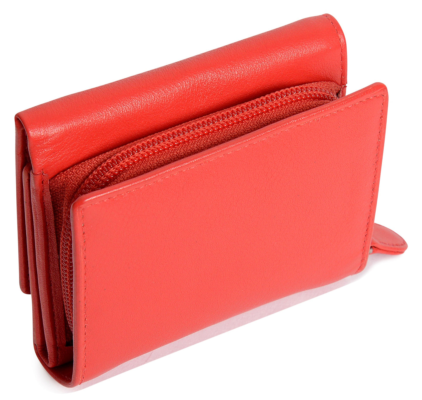 Carla RFID Leather Trifold Purse - Bascora