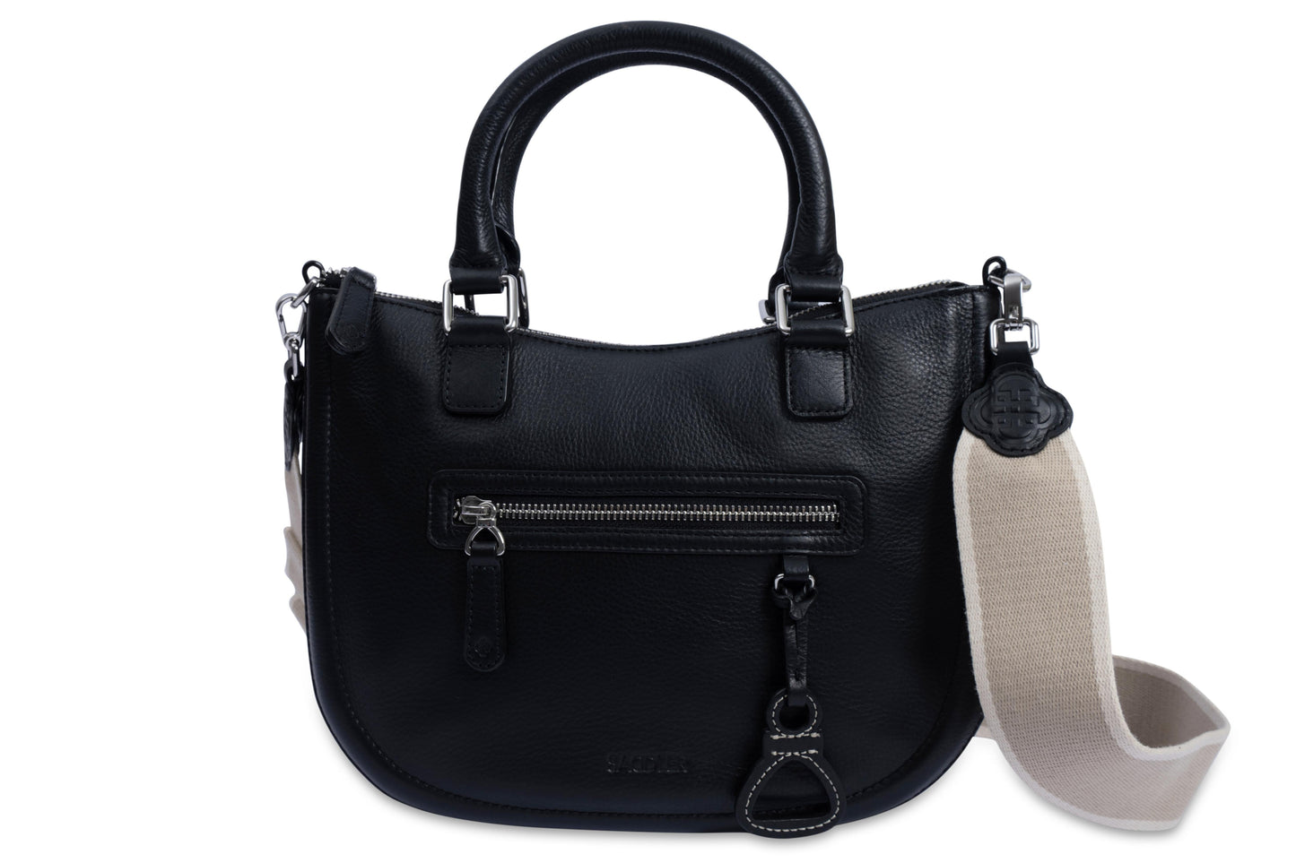 Chloe Leather Twin-Handle Handbag - Bascora