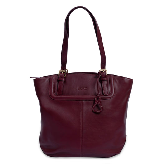 Sienna Leather Tote Bag - Bascora