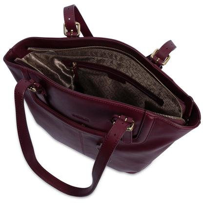 Sienna Leather Tote Bag - Bascora