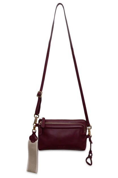 Heather Leather Clutch & Crossbody Bag - Bascora