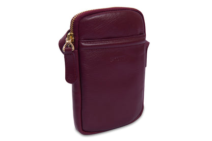 Margot RFID Leather Phone Pouch - Bascora