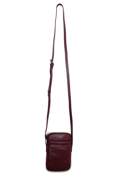 Margot RFID Leather Phone Pouch - Bascora