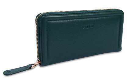 Beatrice RFID Leather Purse - Bascora