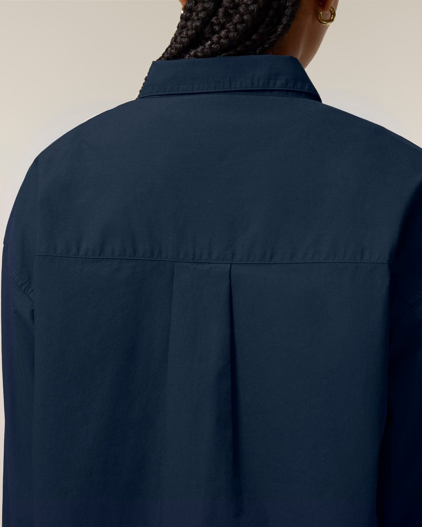 Organic Poplin Long Sleeve Shirt - Womens