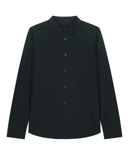 Organic Poplin Long Sleeve Shirt - Womens