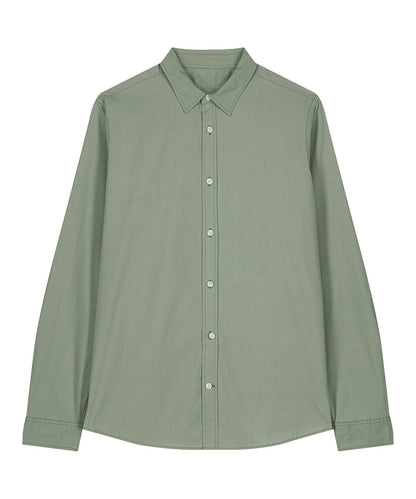 Organic Poplin Long Sleeve Shirt - Womens