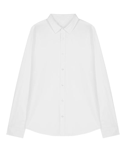 Organic Poplin Long Sleeve Shirt - Womens