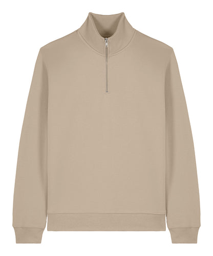 Organic Zip Neck Sweatshirt: Unisex