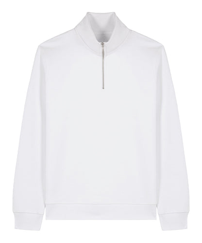 Organic Zip Neck Sweatshirt: Unisex