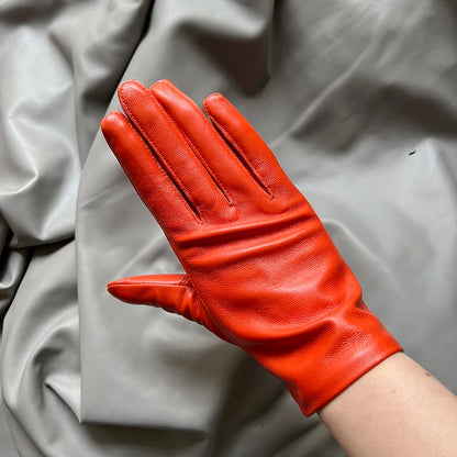 Women's Genuine Leather Gloves – Thin Lined