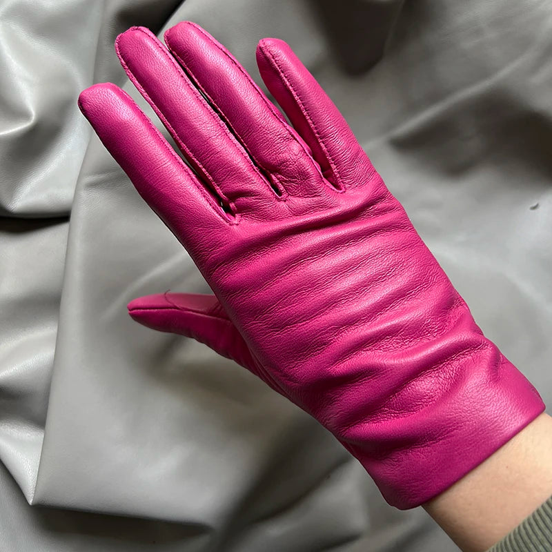 Women's Genuine Leather Gloves – Thin Lined