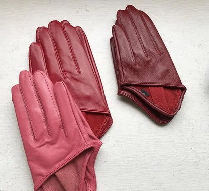 Women's Half-Palm Sheepskin Gloves
