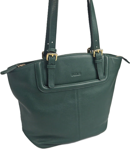 Sienna Leather Tote Bag - Bascora
