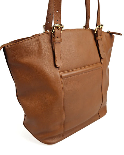 Sienna Leather Tote Bag - Bascora