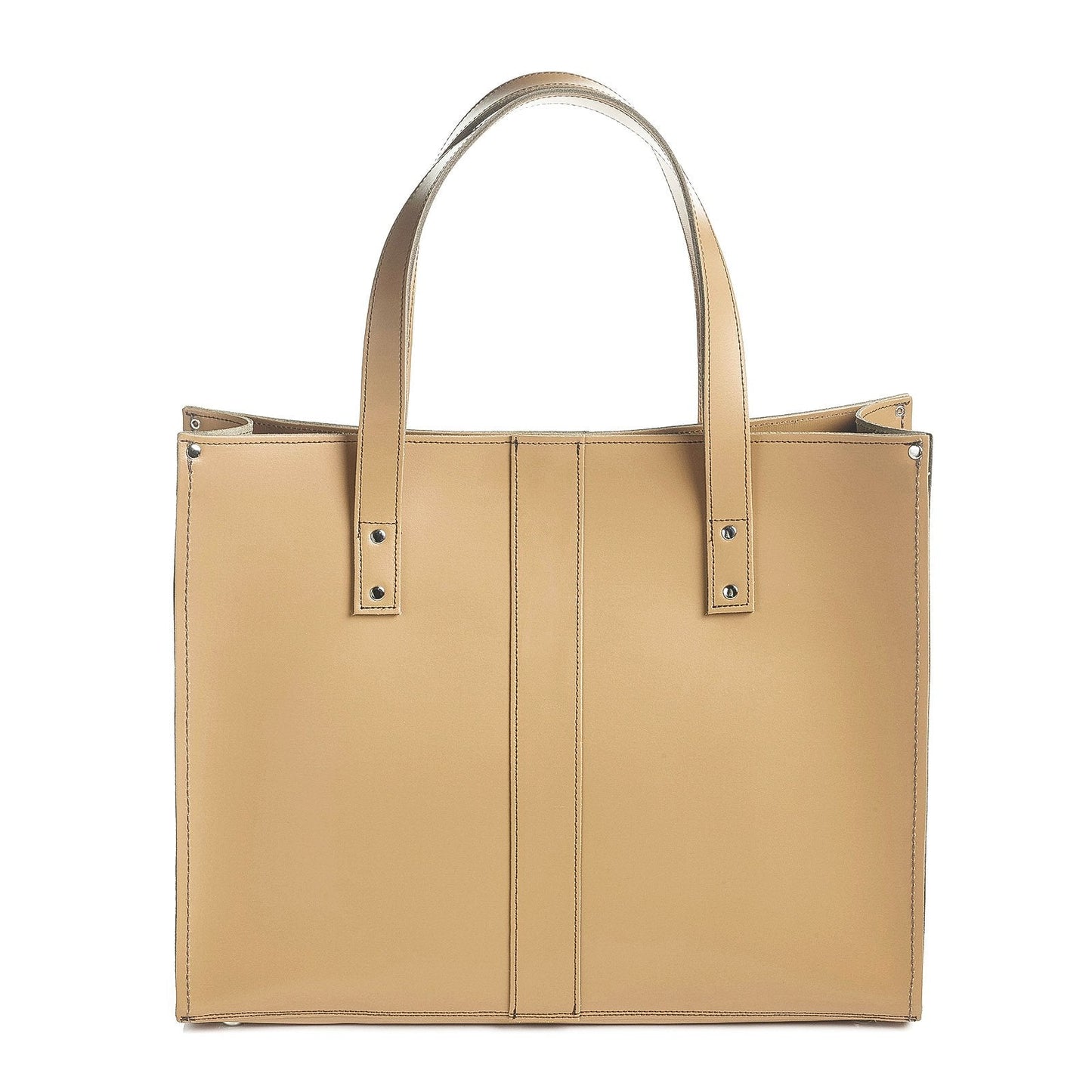 Handmade Leather Shopper – Iced Coffee