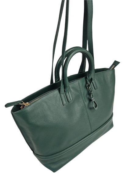 Victoria Leather Tote Bag - Bascora