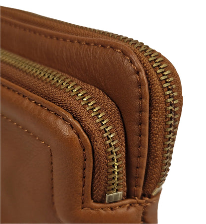Heather Leather Clutch & Crossbody Bag - Bascora
