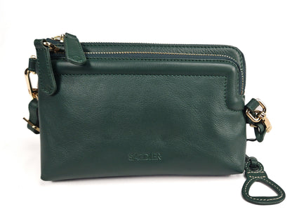 Heather Leather Clutch & Crossbody Bag - Bascora